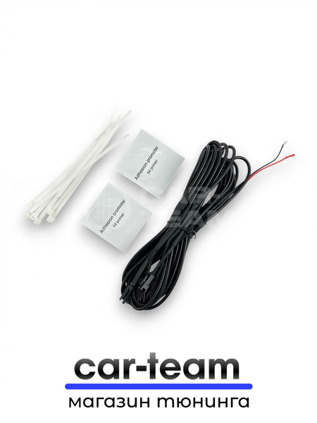 Накладки на пороги на Лада Приора светодиодные LED, ABS-пластик, синяя подсветка (4шт)