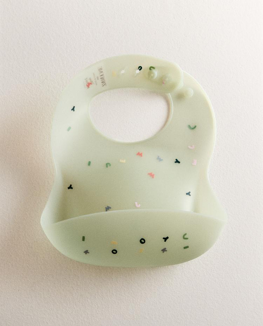 ZARA HOME ДЕТСКИЙ СИЛИКОНОВЫЙ НАГРУДНИК МИККИ И МИННИ DISNEY ©, РАЗНОЦВЕТНЫЙ