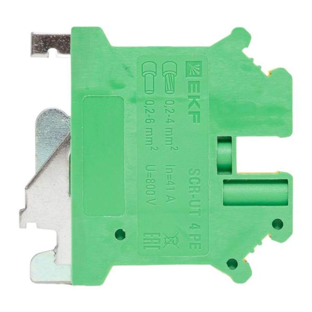 Клемма заземления винтовая UT 4 мм2 EKF (50.00 шт.)