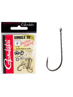 Крючки Gamakatsu SINGLE 31 HOOKS BLACK размер 04 (упк.6шт.)