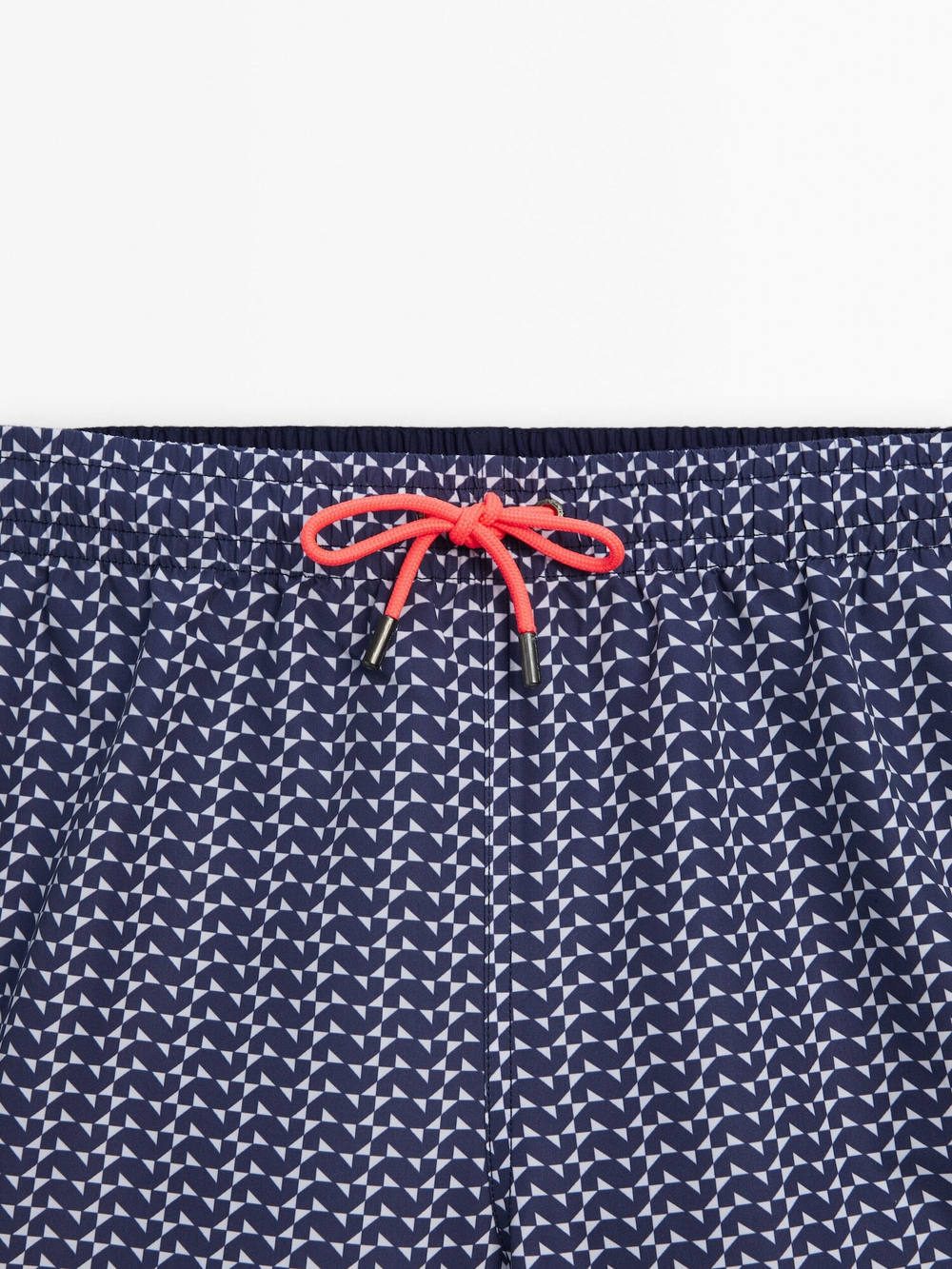 Massimo Dutti Плавки с геометрическим принтом, темно-синий