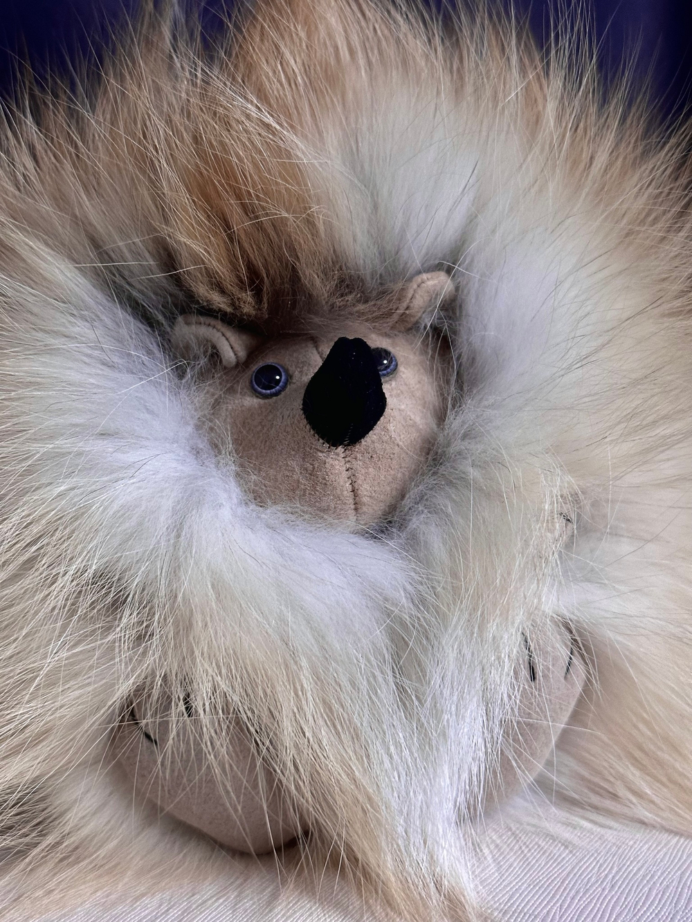 Ёжик Тофу (большой) мех лисы