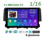 Topway TS7 1+16GB 8 ядер для Honda Civic 10 2015-2020