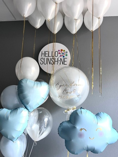 Набор шаров Нежная Голубая Выписка