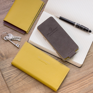 Кошелек Eclair из кожи теленка, желтого цвета