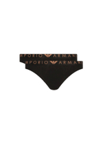 Стринги 2 пары Emporio Armani - черный(163333 3F235)