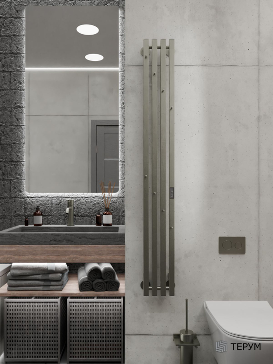 Полотенцесушитель электрический оружейная сталь Marco PRO 4 150 x 18