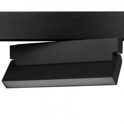 Магнитный трековый светильник ЭРА TRM20-2-22-12W3K-B для системы NOVA 48V 12Вт 3000К заливающий свет черный