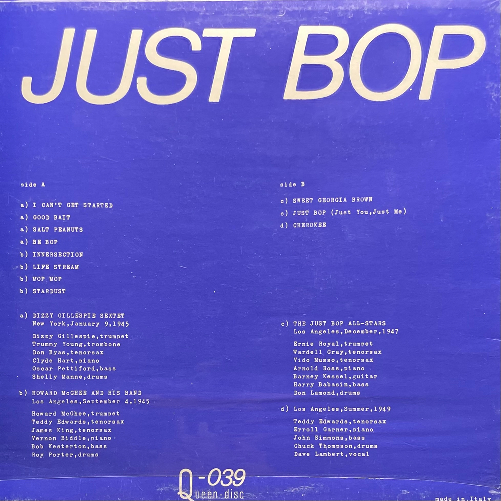 Сборник Just Bop (Италия 1985г.)