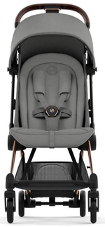 Коляска Cybex Coya Rosegold Frame Cloud G i-Size Fog Grey Mirage Grey с дождевиком и бампером