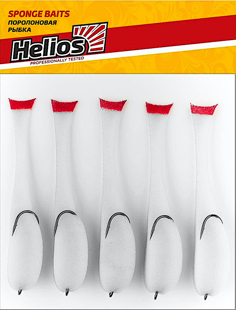 Рыбка поролоновая Helios HS-110-05 110мм 5шт На двойнике 2/0