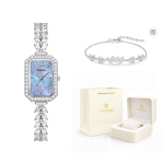 STARKING Mermaid Collection Quartz Movement Alloy Strap Watch Women"s Watch Blue Dial