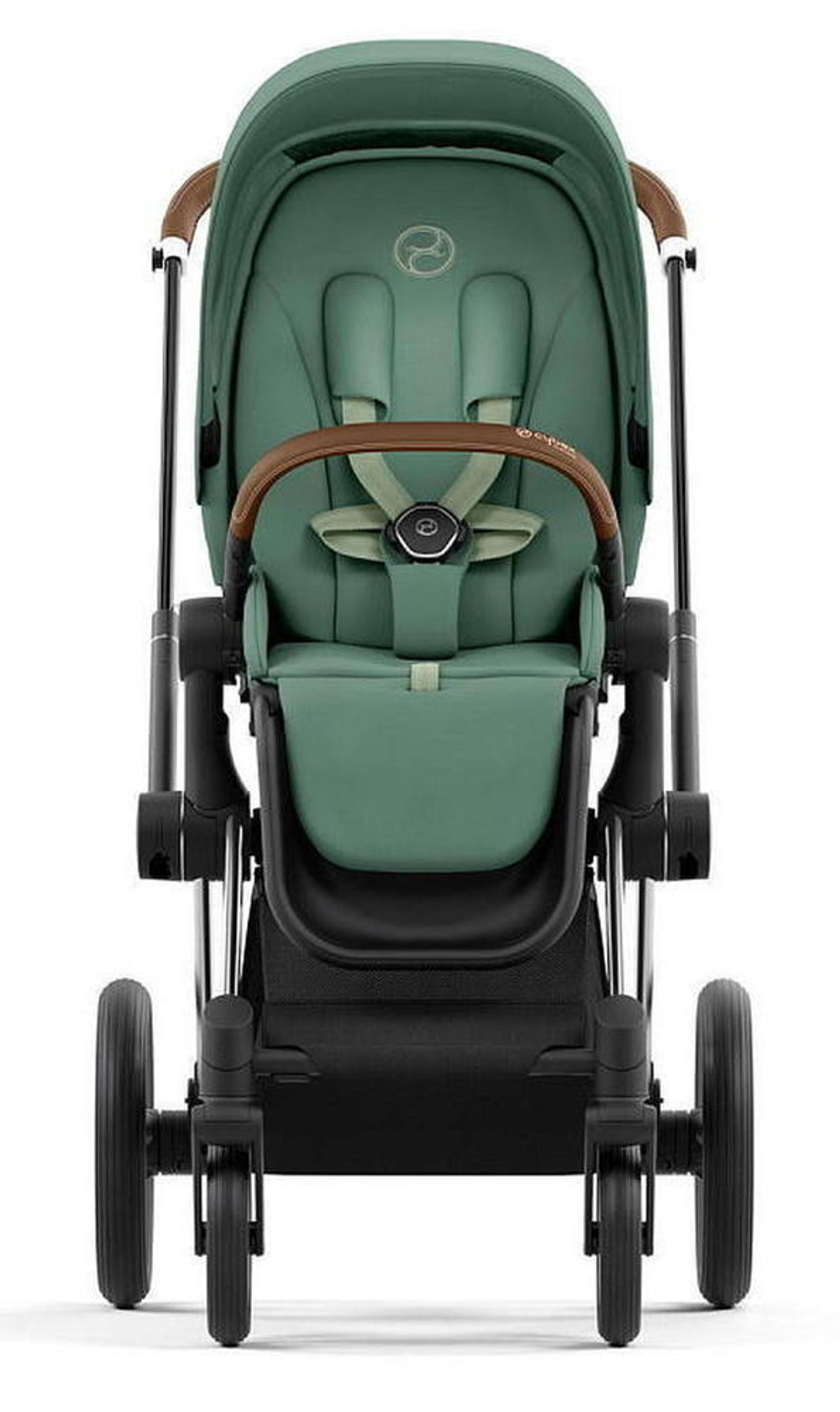 Коляска Cybex Priam IV Chrome Brown complete Cloud G Magic Black Base G 4 в 1 Leaf Green