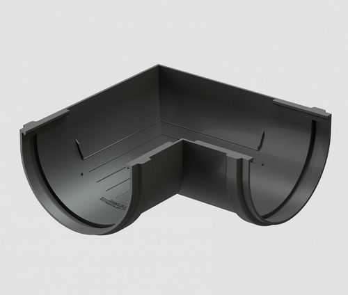 Döcke STANDARD Угловой элемент 120 мм * 90˚ (Серый 7024)