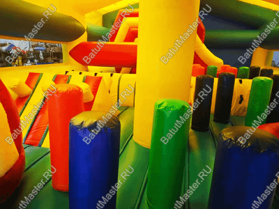 Коммерческий надувной батут "Сказочный комплекс" с крышей