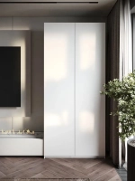 Шкаф Распашной Белый 101х220х52,5 SOHO Push to Move, полки