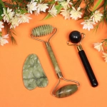 Набор массажеров косметический «Gua sha», цвет зелёный шарм