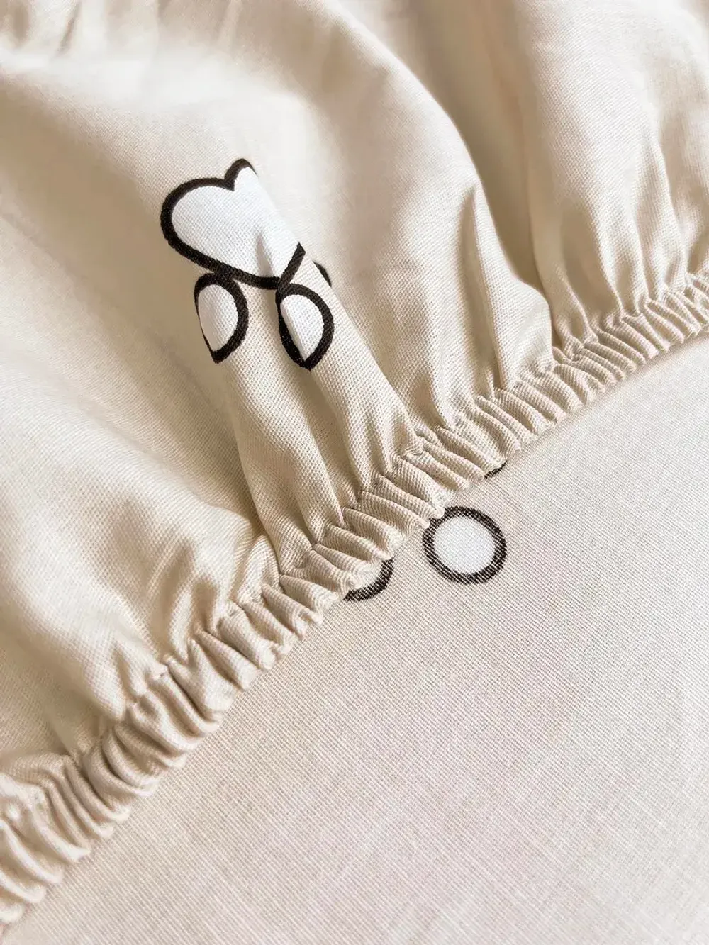 Простынь на резинке "КОТИКИ (компаньон)" 140х200 см Сказка сатин