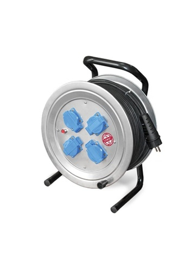 Удлинитель на метал. катушке 4х40м с заземл. 16А IP44 4кВт КГ с защ. крышкой Союз 481S-4004.