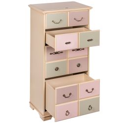 Комод "Пандора"- 5 с 4 ящиками Айвори Акварель