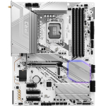 Материнская плата ASROCK Z890 PRO RS WIFI WHITE, LGA1851, DDR5, ATX