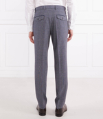 Брюки H-Genius-Pleat-232 BOSS BLACK - темно-синий(50489440)