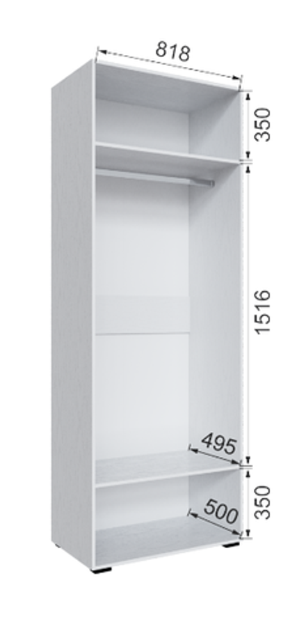 Шкаф с зеркалом Бруклин 85Ш