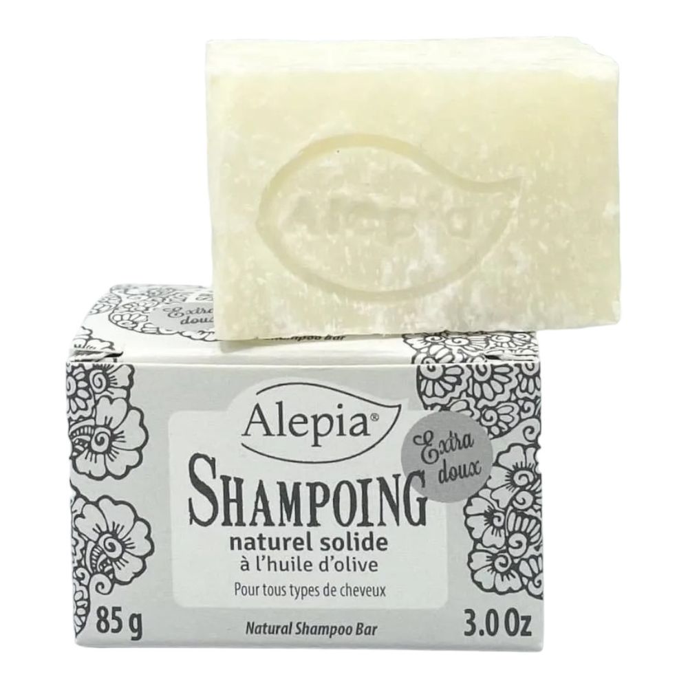 Натуральный твердый шампунь с органическим оливковым маслом, 85 г (Alepia)
