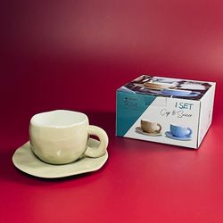 Lenardi 164-020 Чашка 300мл с блюдцем в под.цуп.(х24)Фарфор