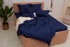 Моне (синий) страйп сатин 7Е