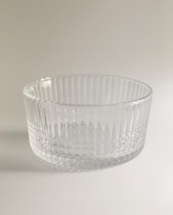 Zara Home миска из стекла, цвет прозрачный, 10.5 см