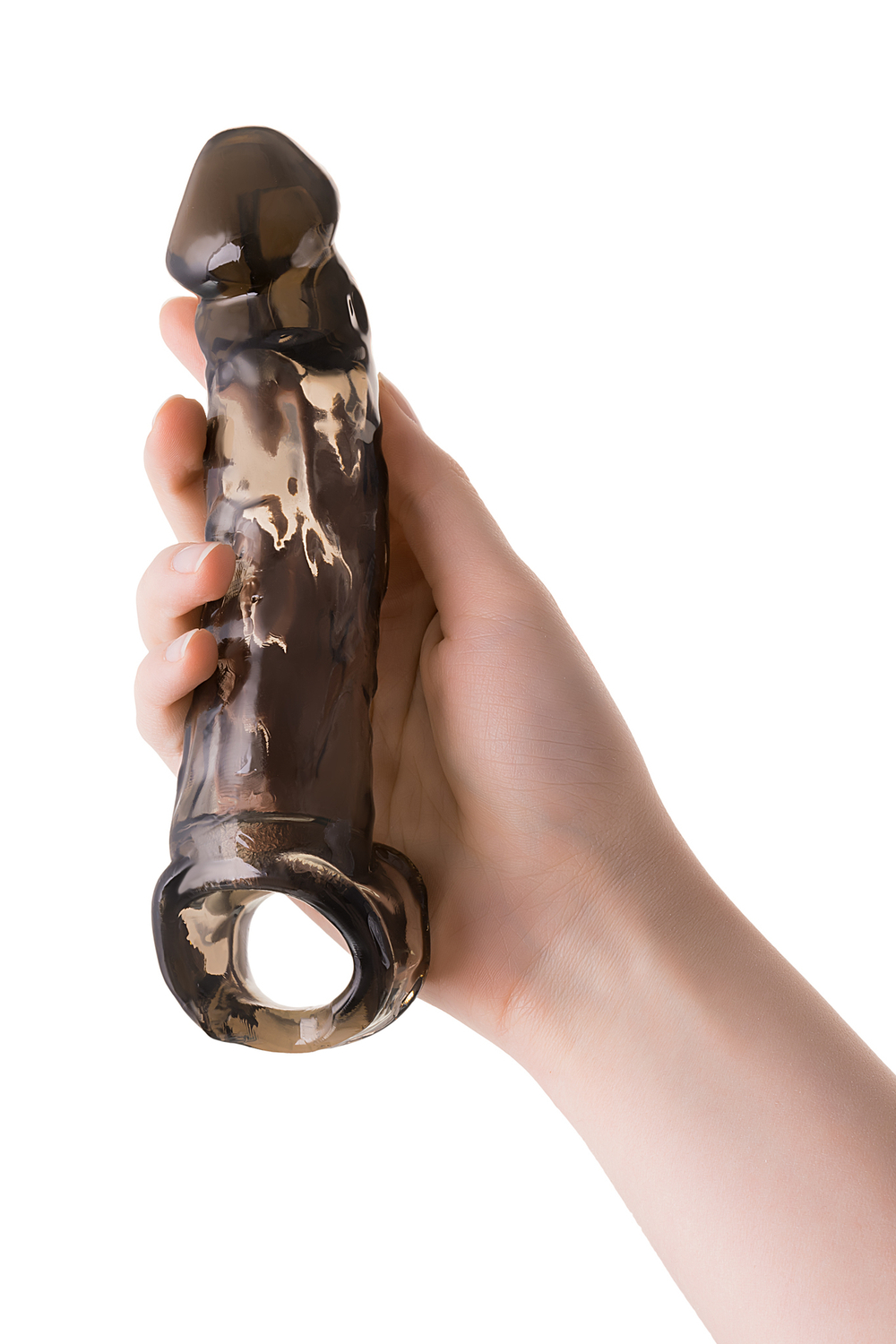 Насадка на пенис Toyfa XLover черная 19,5 см