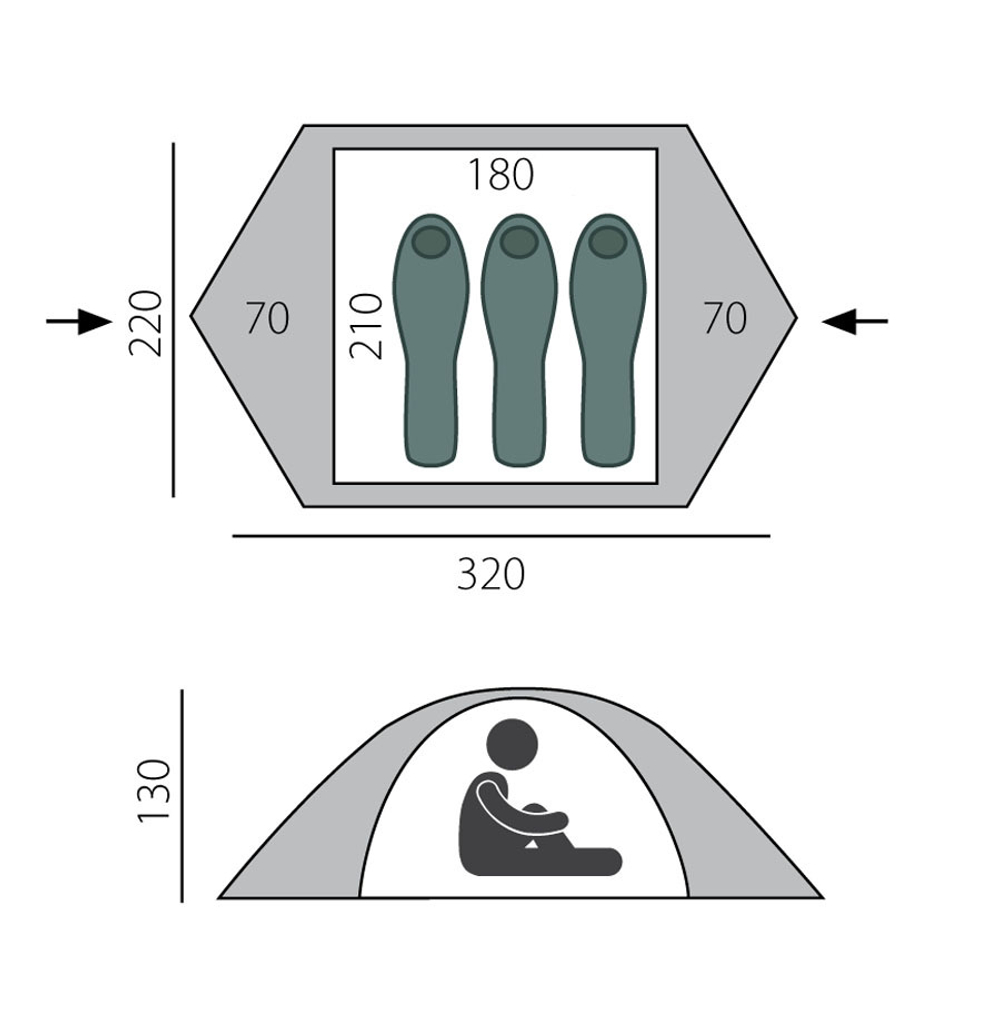 Палатка BTrace Point 3