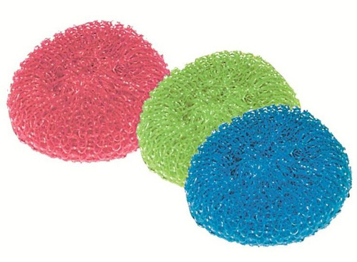 Губки сетчатые пластиковые York, 3 штуки в упаковке