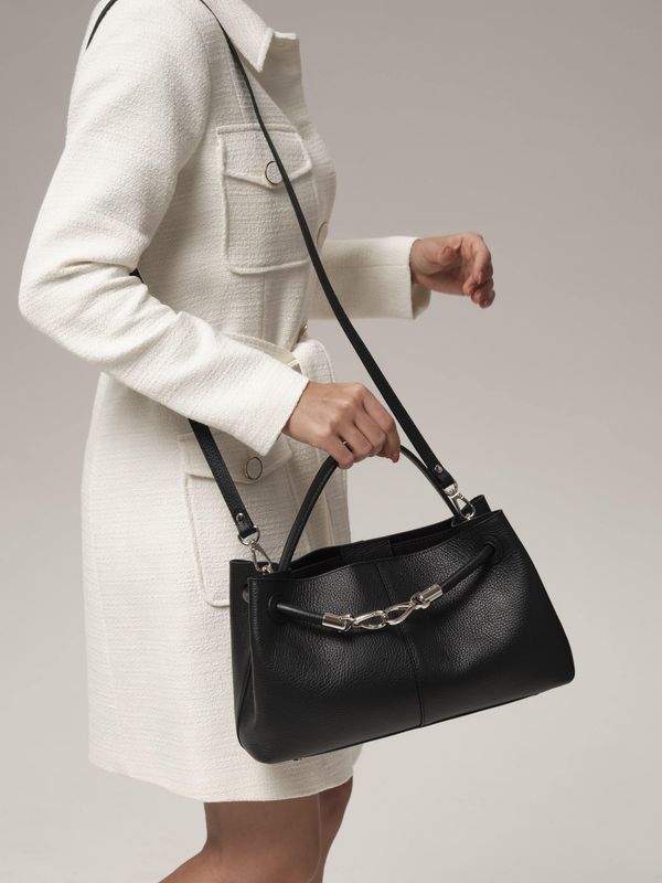 Кожаная сумка Ties DBR 31185 черный