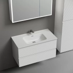 Тумба с раковиной Sancos Folk 90 FL90W белая матовая