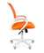 Офисное кресло Chairman    696    Россия    белый пластик TW-16/TW-66  оранжевый