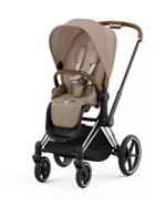 Коляска 2 в 1 Cybex Priam IV Cozy Beige, шасси Chrome Brown