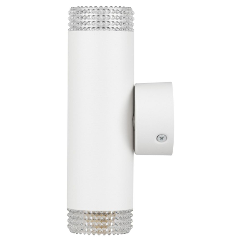 Светильник настенный ЭРА WL50 WH/TR 2*GU10 2*12Вт IP20 белый, прозрачный | Настенная подсветка