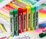 Пастель масляная художественная PENTEL "Oil Pastels", 16 цветов, круглое сечение, картонная упаковка, PHN4-16