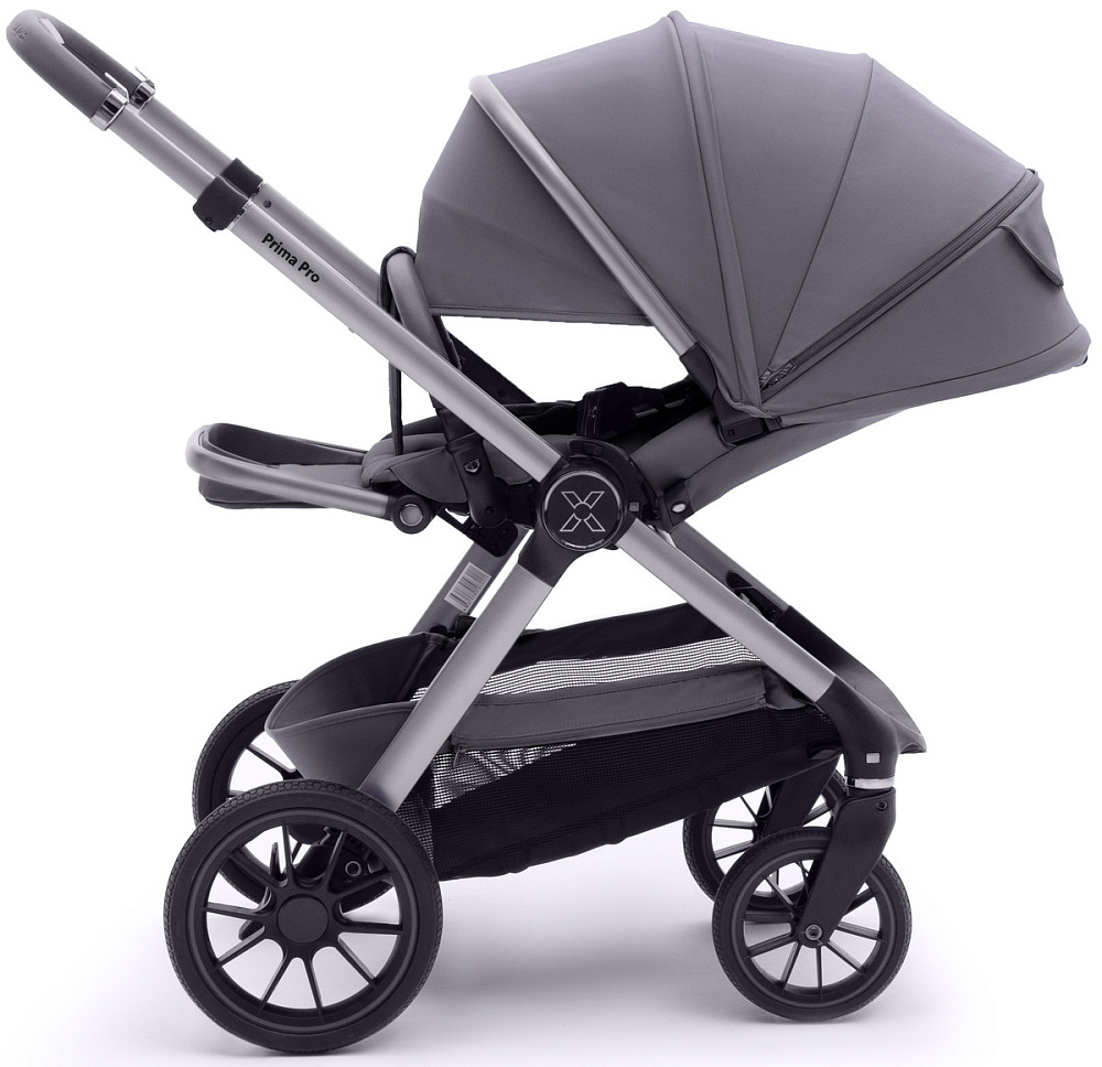 Коляска Agex Prima Pro 3 в 1 с автокреслом i-Safe S Grey APS214 Sora серый
