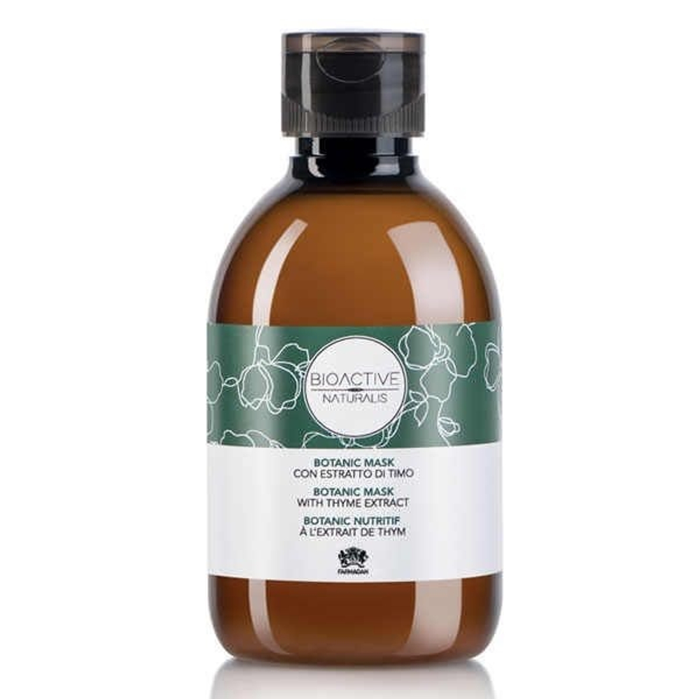 Маска для волос натуральная с экстрактом тимьяна и оливы pH 4.5 Farmagan Bioactive Naturalis Botanic Mask 230мл