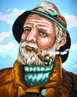 "Рыбак"-11548 канва с рисунком