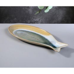 Блюдо овальное 41,5*18 см h3,5 см Fish Pearl Blue Frutti di Mare P.L. [1]