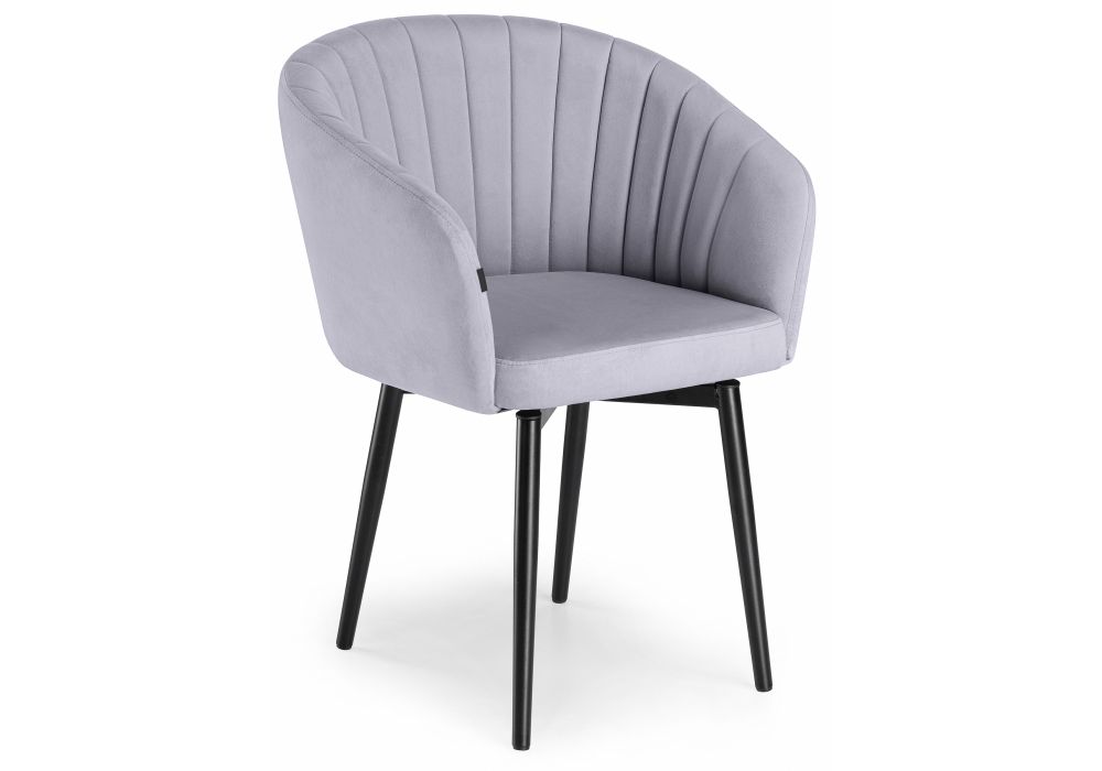 Стул на металлокаркасе Моншау крутящийся черный / velutto 49