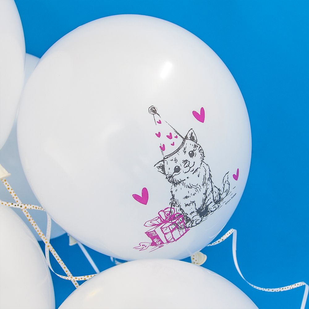 Шар (12''/30 см) Кусочек Счастья, Белый, пастель, 2 ст, 25 шт.