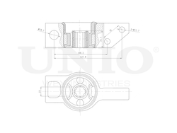 Сайлентблок задний правый переднего нижнего рычага UNIO RMP-20029