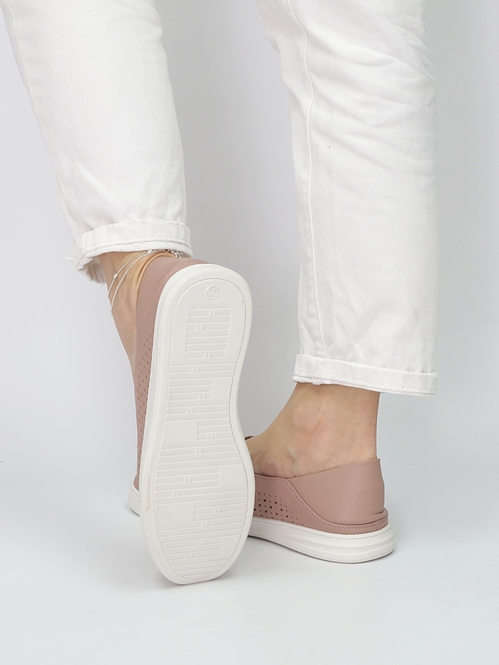 Кеды женские летние натуральная кожа