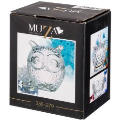 ИКОРНИЦА "СОВА" 60 МЛ. 7*6.5 СМ. ВЫСОТА=8 СМ. КОЛЛЕКЦИЯ "MUZA" (КОР=24ШТ.)