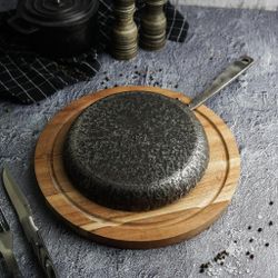 Сковорода для подачи 20 см h2,6 см круглая " " углерод. сталь ИНДУКЦИЯ P.L.